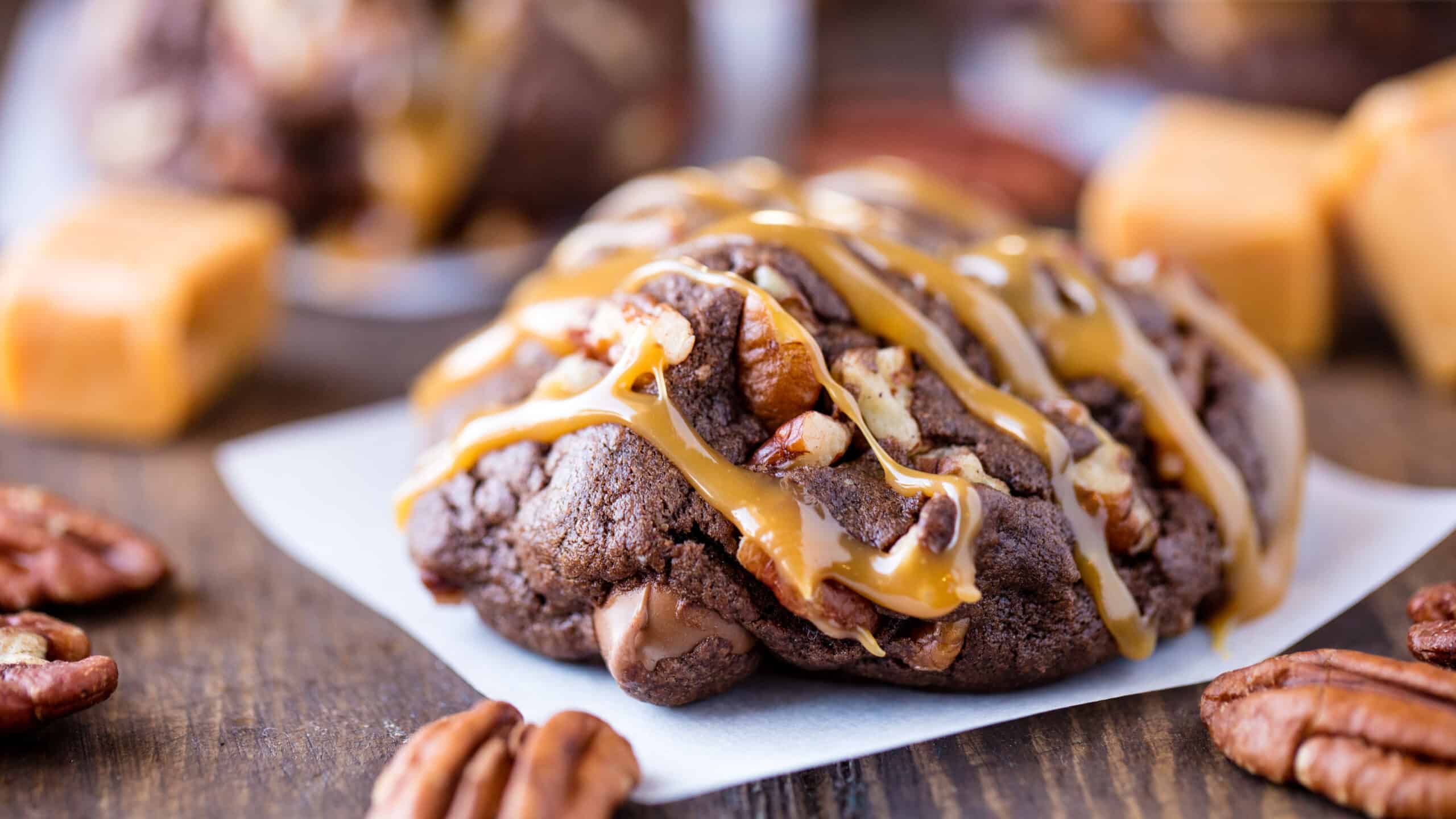 Make-Ahead Chocolate Turtle Cookies: Bake Now or Freeze for Later