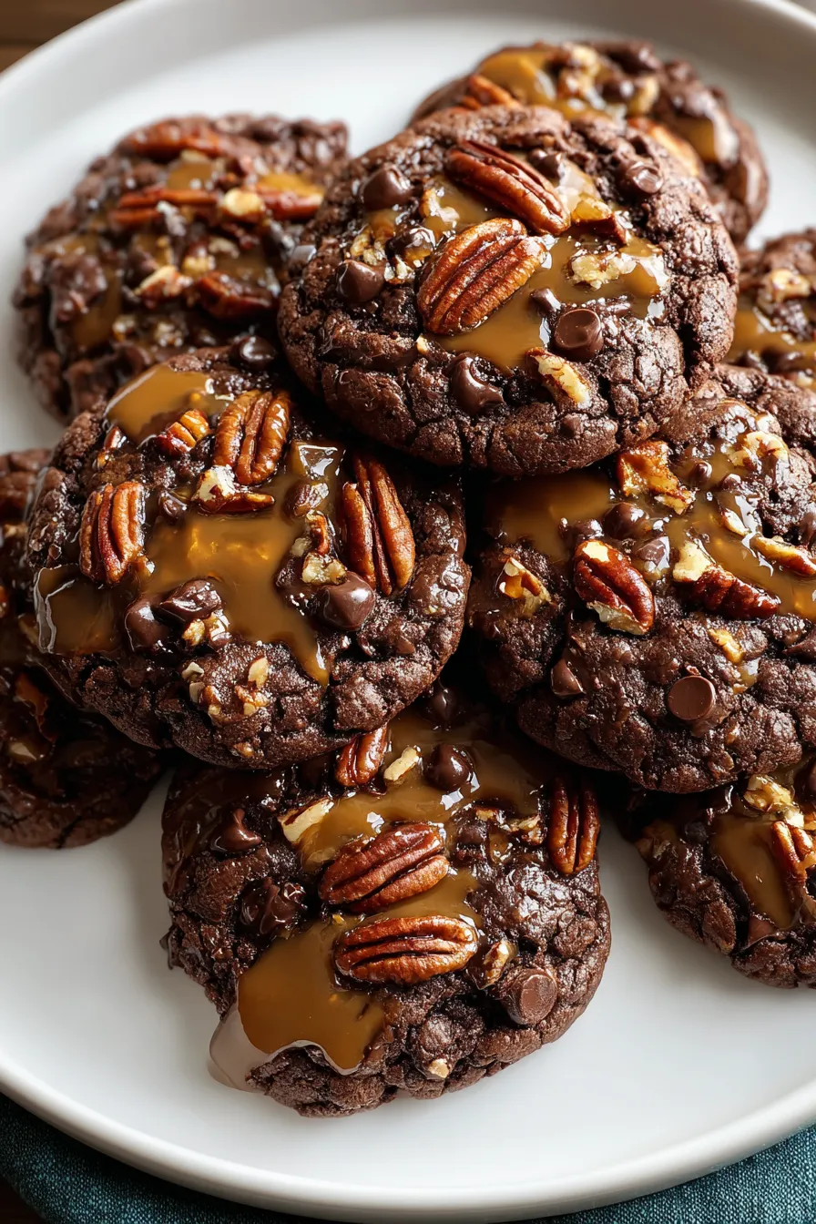 Simple Turtle Cookies: Gooey Caramel & Pecan Perfection